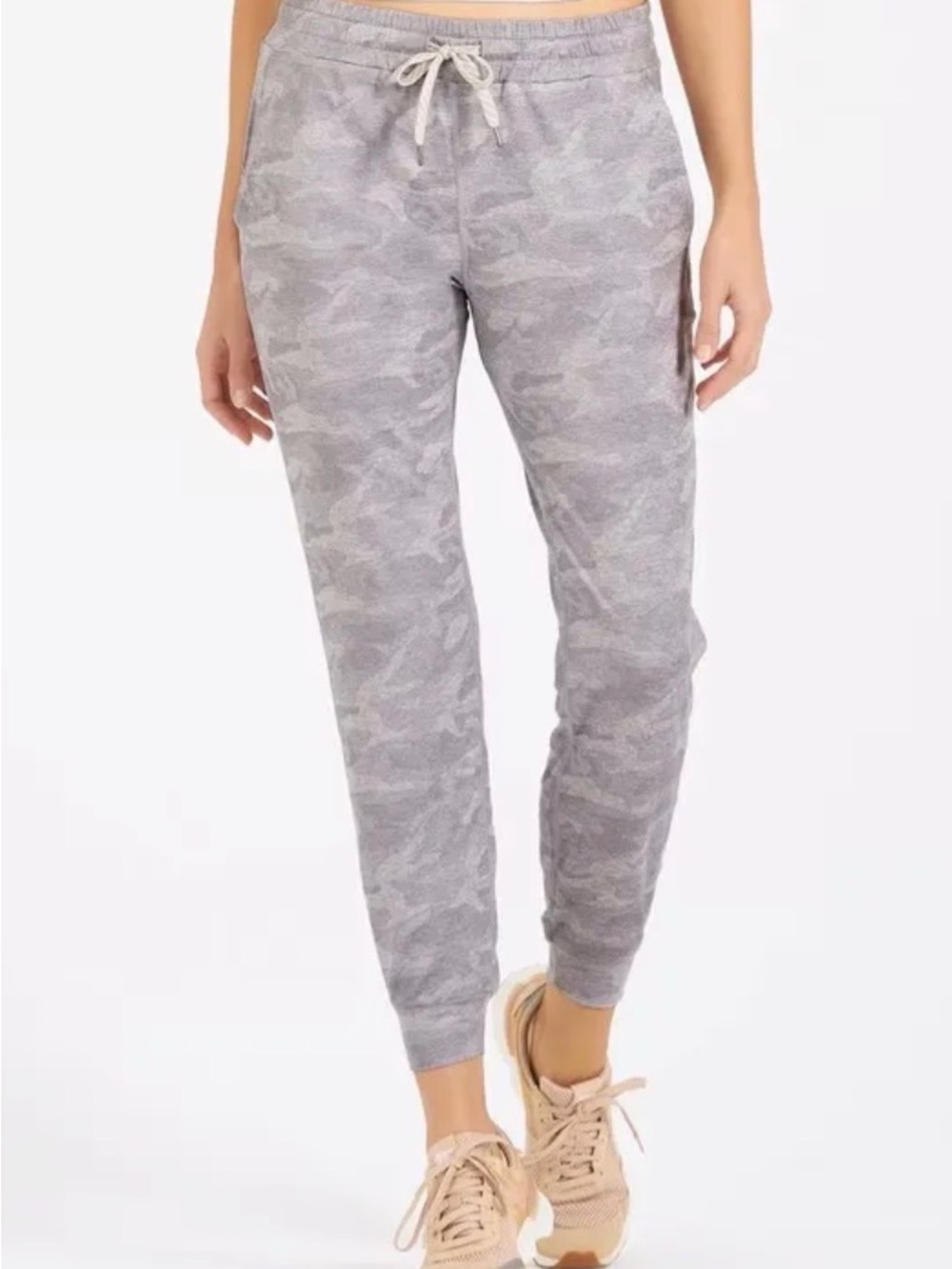 Vuori Gray Camo Drawstring Joggers small